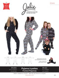 3244 // Footed pyjamas for men, women and children - Jalie