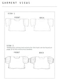 ZW Frill Sleeve Top - PDF Pattern