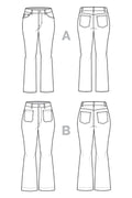 Jude Flare Jeans Pattern