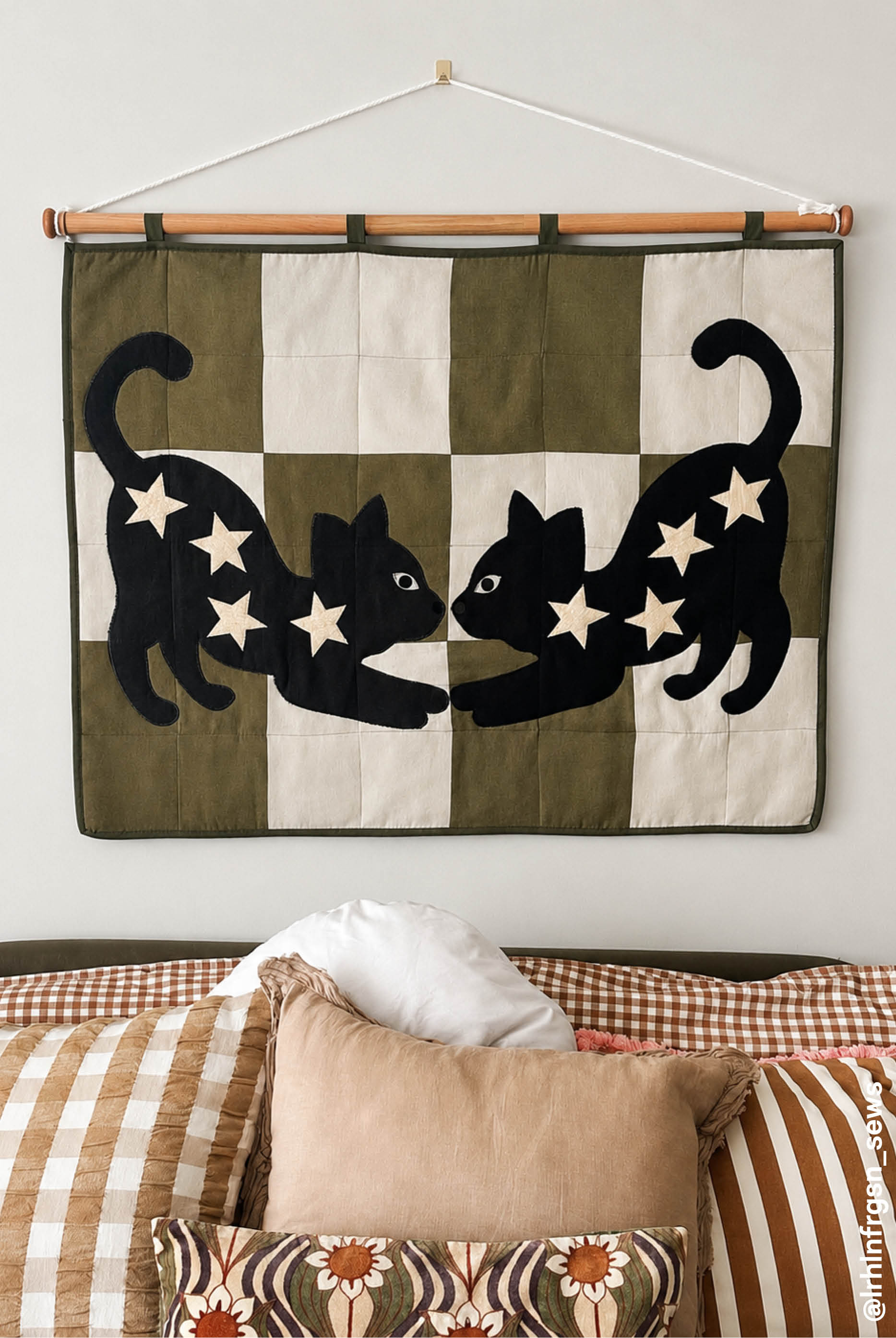 Katzen Quilt Schnittmuster