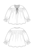 LIIA gathered blouse