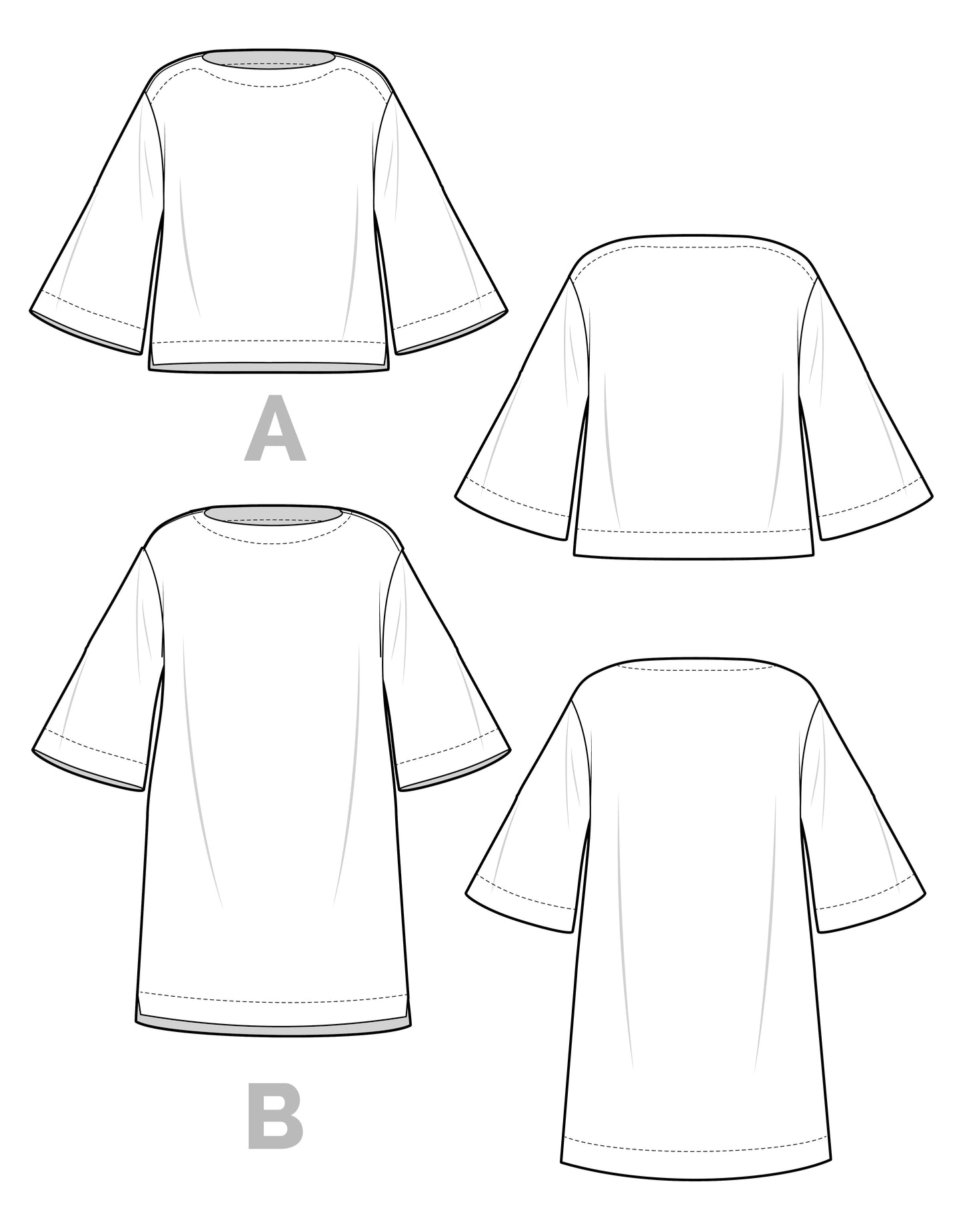 Marine Knit Top + Dress Pattern