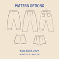 Kids' Volume Pants sewing pattern Wardrobe By Me
