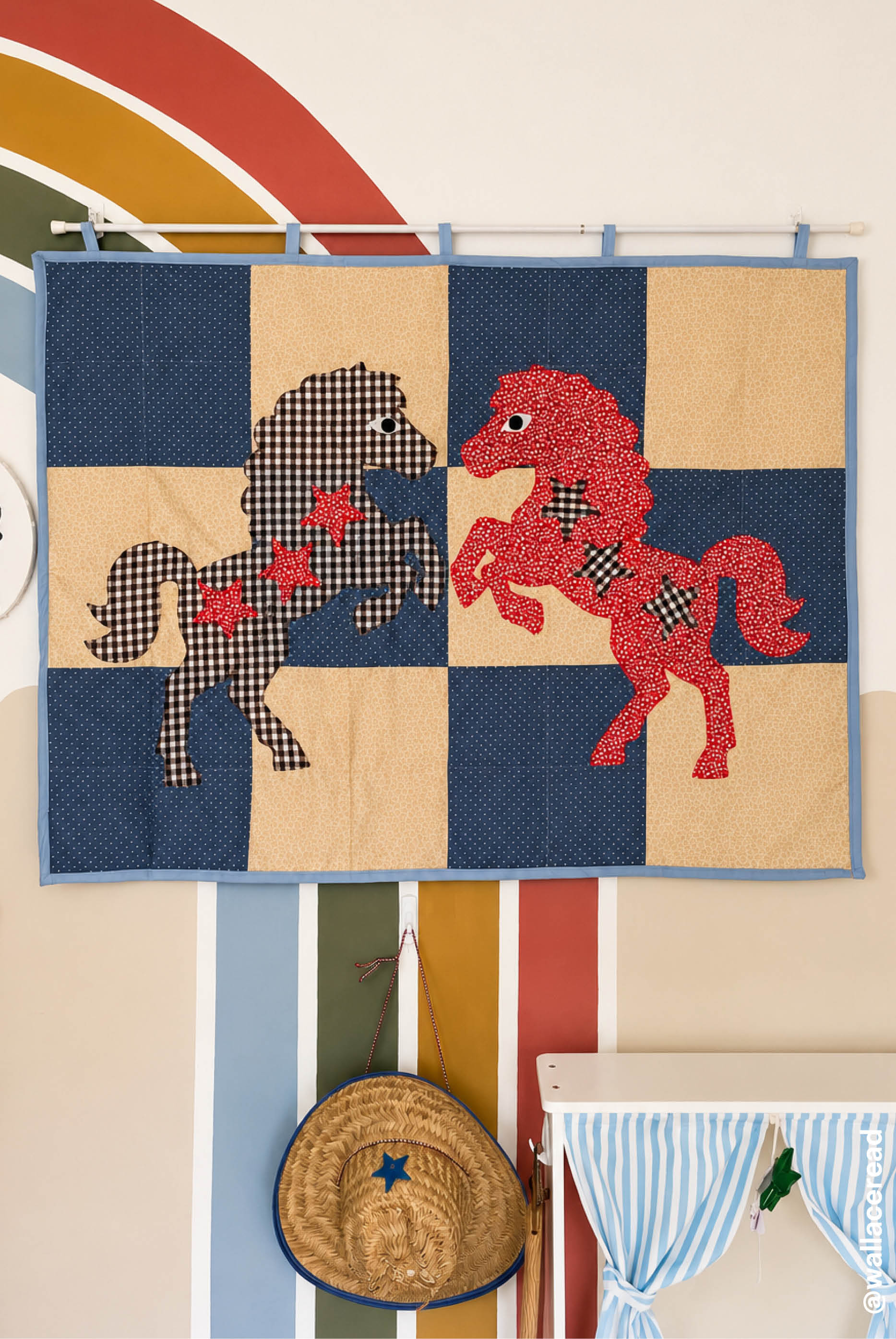 Pferd Quilt Schnittmuster