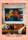 Pferd Quilt Schnittmuster
