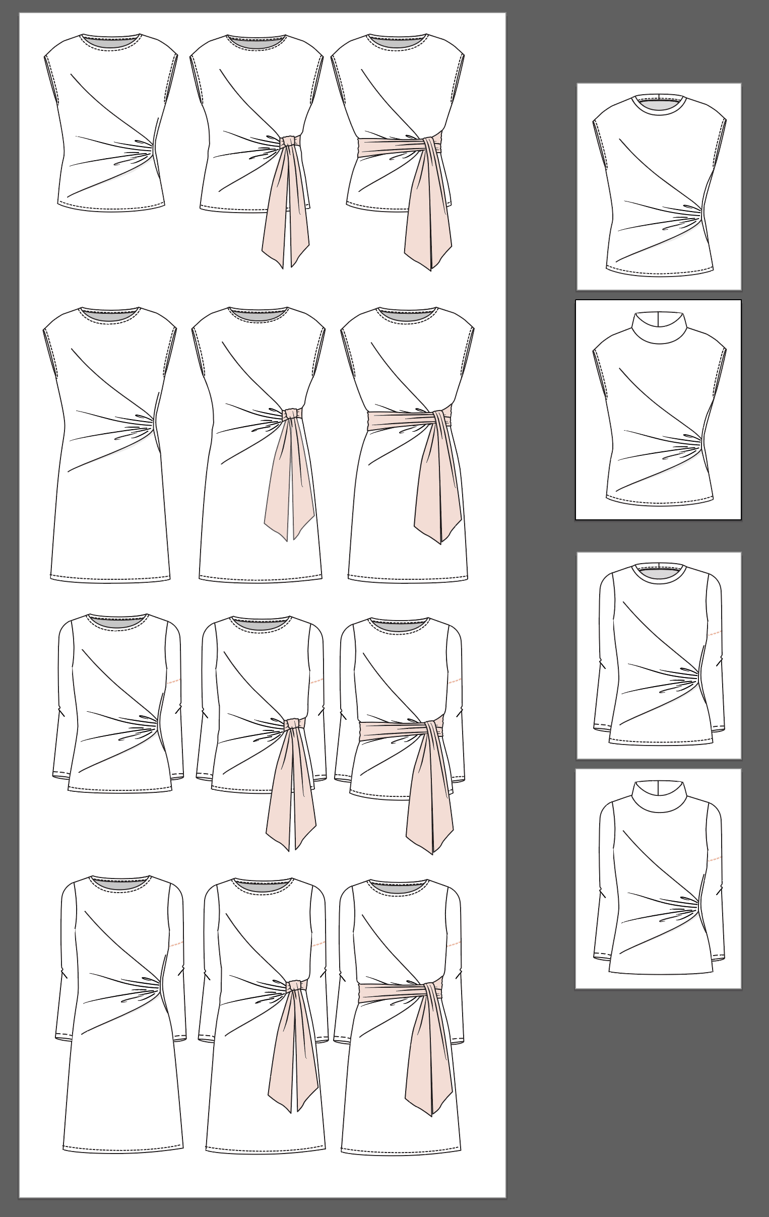 Jalie 3997 - RACHEL - All options included in the pattern