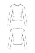 Basic Langarmshirt Schnittmuster