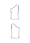 Asymmetrisches Top Schnittmuster CARA