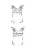 Rüschenbluse Schnittmuster JUDY
