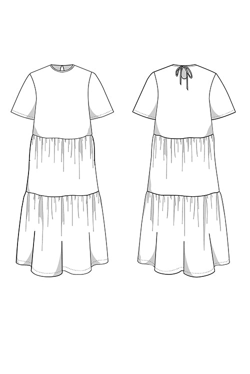 Stufenkleid Schnittmuster UTAH