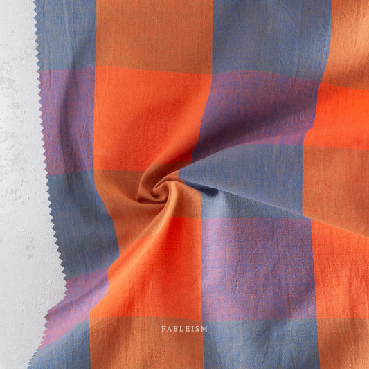 Swedish Holiday - Cobalt & Red Plaid